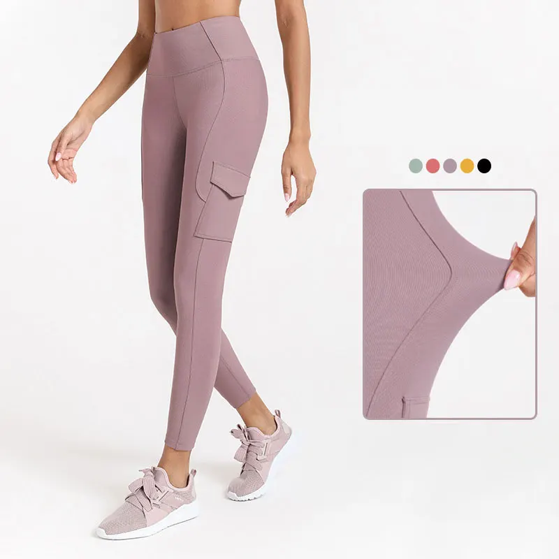 

Women High Waist Naked feeling Tights Yoga Pants,Fitness Running Seamless Sport Leggings Push Up Pocket Pants