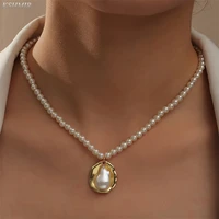 elegant french romantic irregular simple women pearl metal pendant suitable for womens party jewelry gifts