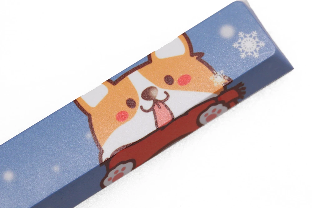novelty allover dye subbed keycaps spacebar pbt custom mechanical keyboard my cute puppy dog bone lovely blue purple green free global shipping