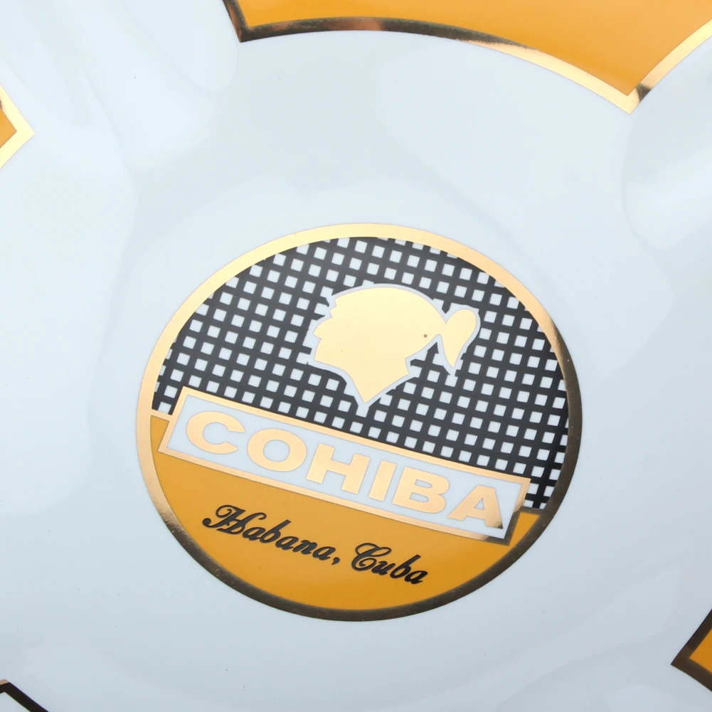 COHIBA керамические гаджеты для сигар портативная пепельница 4 держателя табачных