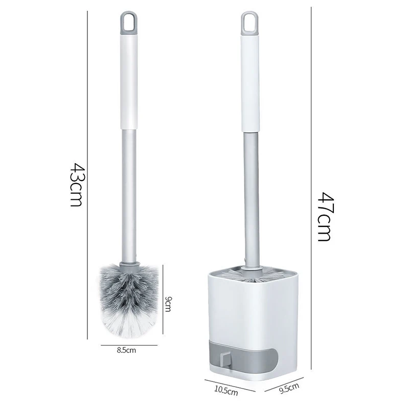 

PEISI Bathroom Toilet Brush Holder Toilet Wall-Mounted Cleaning Brush Household Floor Cleaning Tools Bathroom Accessories Set