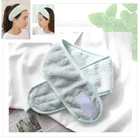 2019 модные коралловый флис Hairbow крест повязка на голову для мытья лица макияж Lady Bath косметическая маска повязка для волос, головной убор с ушами кролика