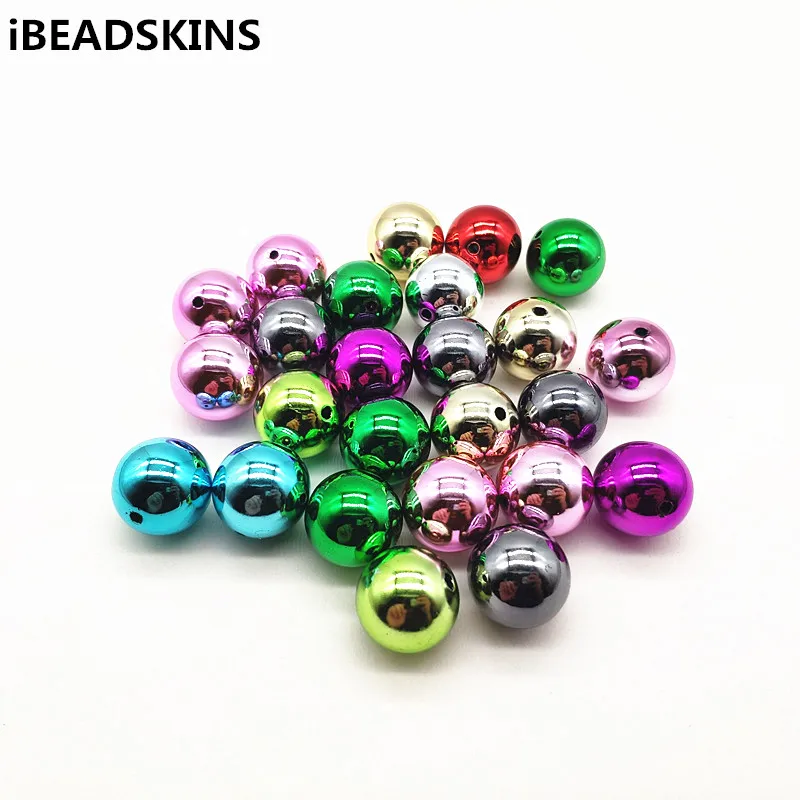 Новое поступление! 20 мм 100 шт./лот акриловые УФ Круглые бусины для изготовления