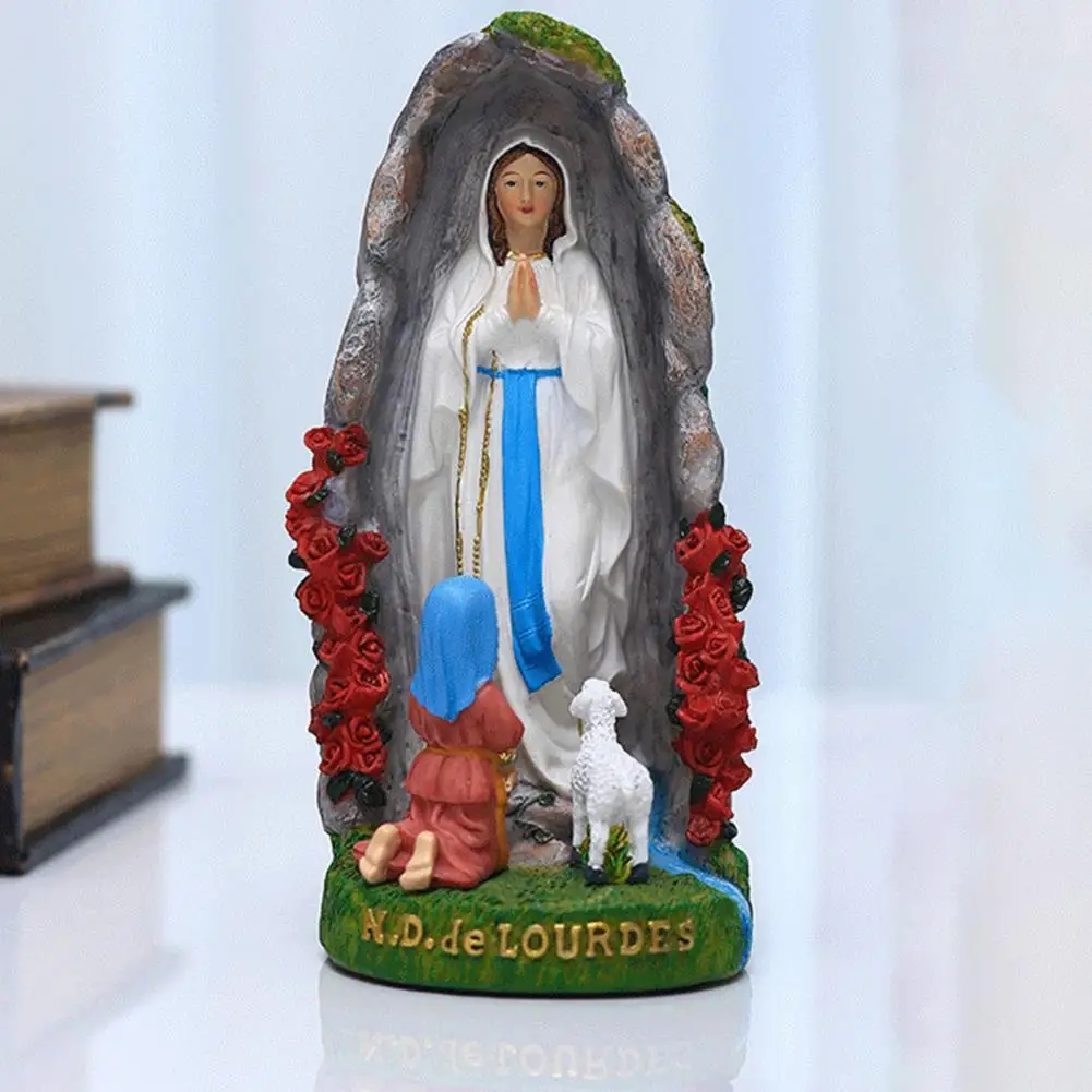 

Statue Decor Virgin Mary Vivid Creative Handmade Virgin Mary Sculpture for Desktop Plaques Home Decor