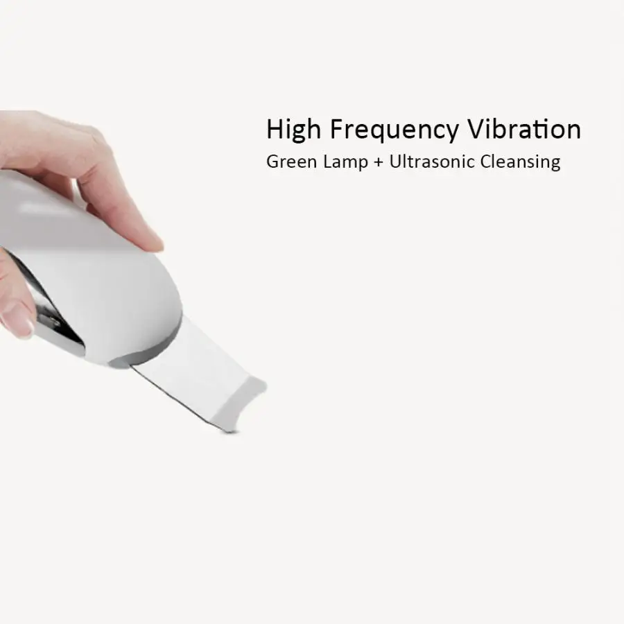 Ультразвуковая микродермабразия Ион импорт уход за кожей лица Лифт светодиодный