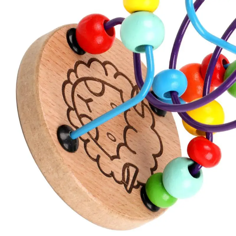 Детские развивающие игрушки Монтессори деревянные цветные животные вокруг