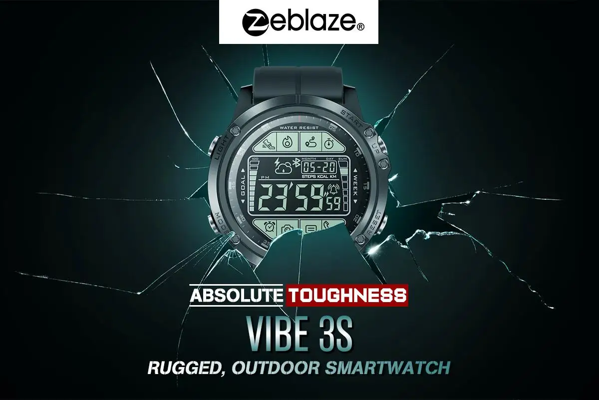 Новинка, Zeblaze VIBE, 3 S, 3 S, прочные уличные Смарт-часы, 50 м, водонепроницаемые, 5 АТМ, умные часы, в режиме реального времени, погода, фитнес-трекер для мужчин