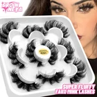 5 пар 3D норковые ресницы GROINNEYA, натуральные ресницы, драматические накладные ресницы, искусственные трафареты для макияжа, оптовая продажа, искусственные ресницы