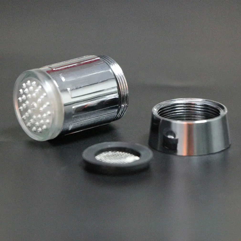 Смеситель со светодиодной подсветкой меняющий цвет цветной Миниатюрный