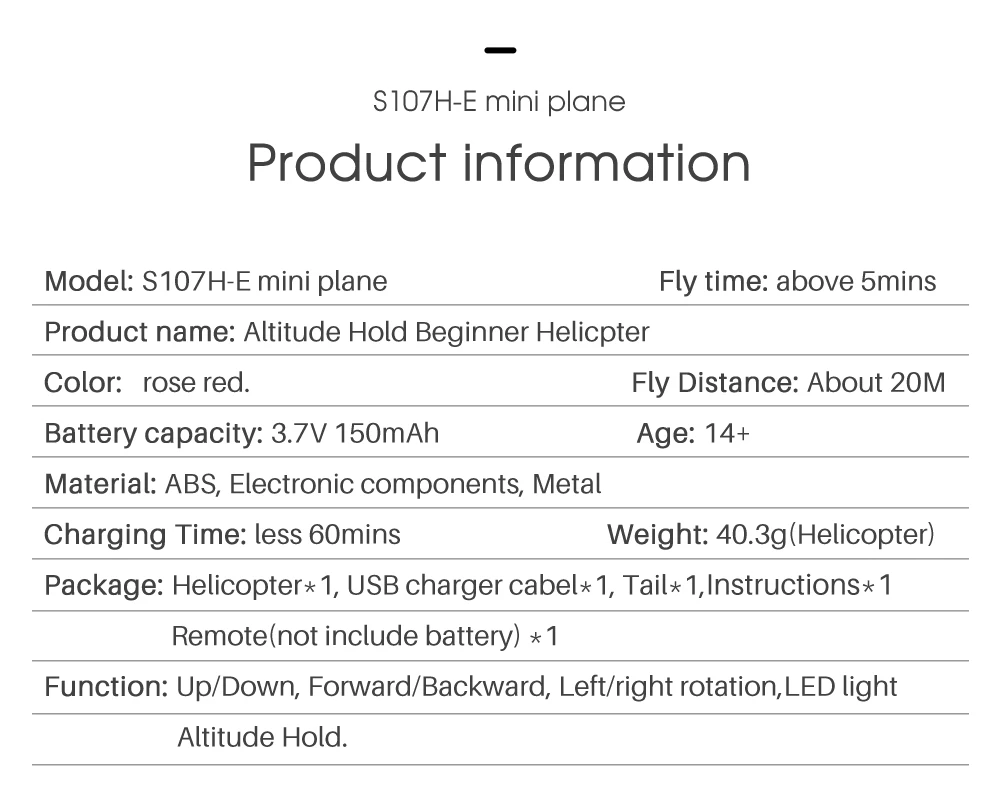 Syma S107H-E, металлический мини-Дрон, один ключ, радиоуправляемые вертолеты для детей, взрослые игрушки, уличный Забавный Дрон, 2,4 ГГц, пульт дистанционного управления
