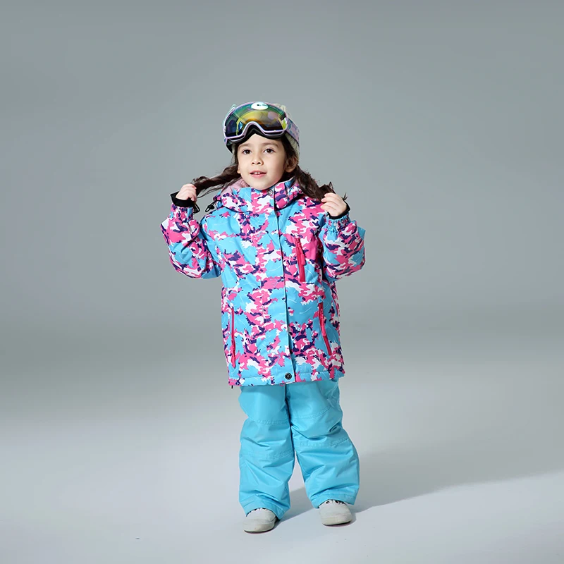 Водонепроницаемый детский лыжный костюм супер теплый 2018 зимняя спортивная