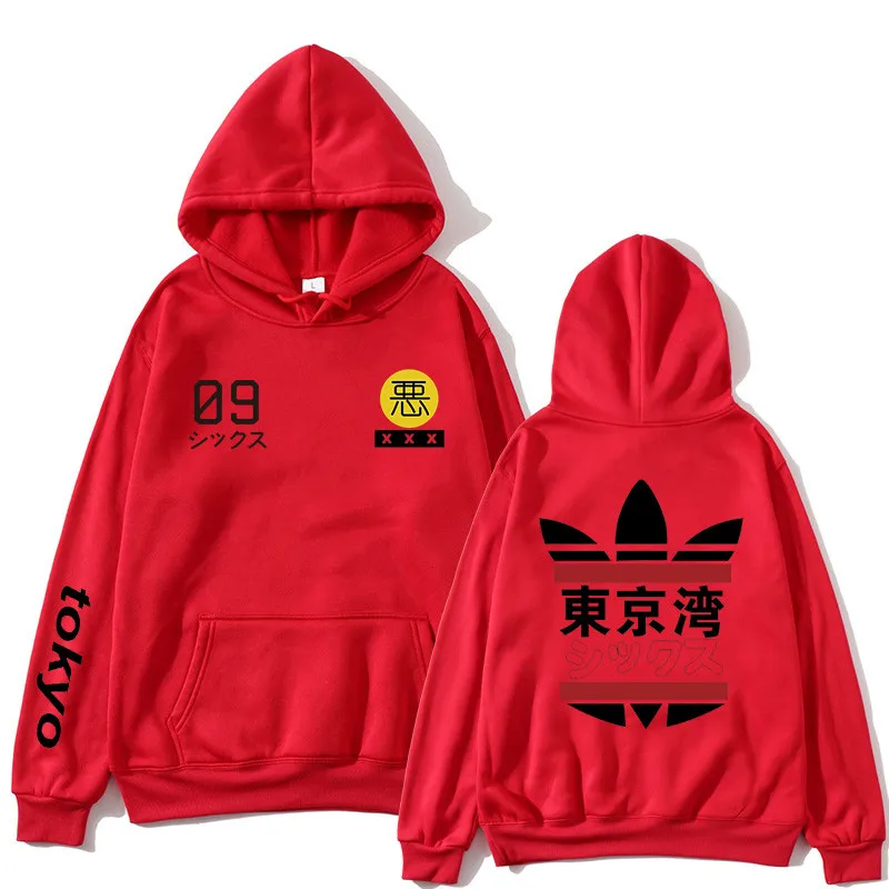 

Fashion Japanese New Tokyo Bay Men's Women's Hooded Sweatshirt Sweatshirt Street Hip Hop Harajuku Off White Boys Hoodies Outwear
