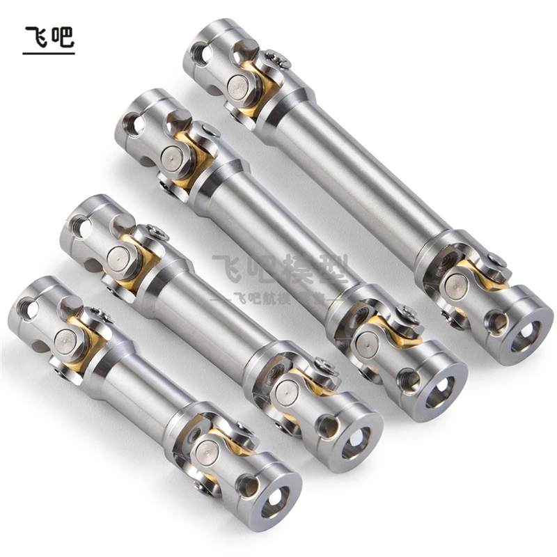 Tamiya-eje de transmisi&oacute;n Universal CVD para Tractor, eje de transmisi&oacute;n de acero inoxidable, 45-1/14-50/47-67mm, para actualizaci&oacute;n de cami&oacute;n RC, 57/55, 1 ud.-1