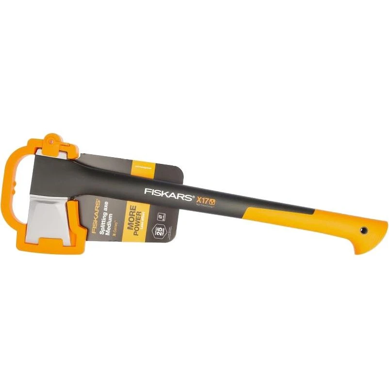 Топор FISKARS Х17 (толщина колки до 200 мм антикоррозионное покрытие рукоятки SoftGrip) -
