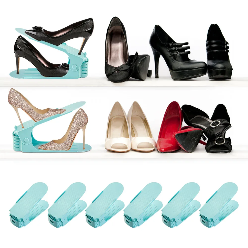 10 шт. Прочный красочный Регулируемый органайзер для обуви подставка стеллаж
