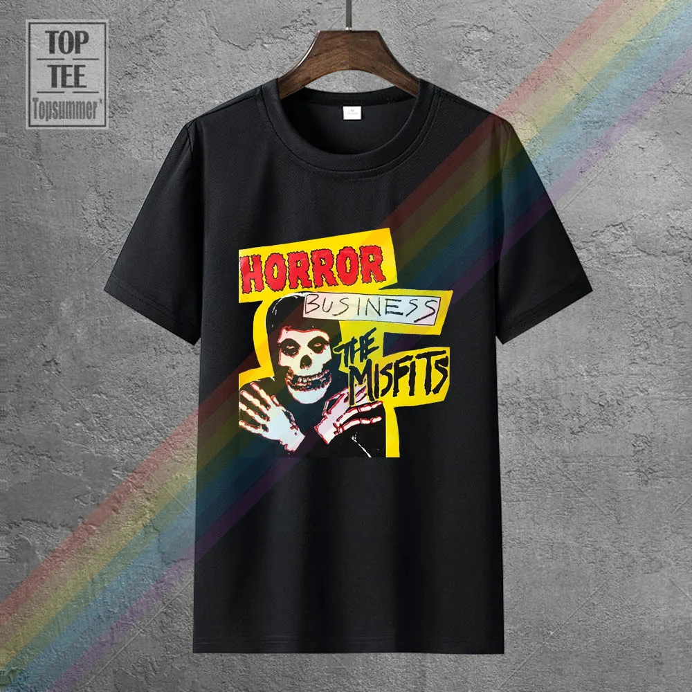 Misfits Punk Band Horror Business Fiend 2 Sided T-Shirt Glenn Danzig High Quality Tee Shirt