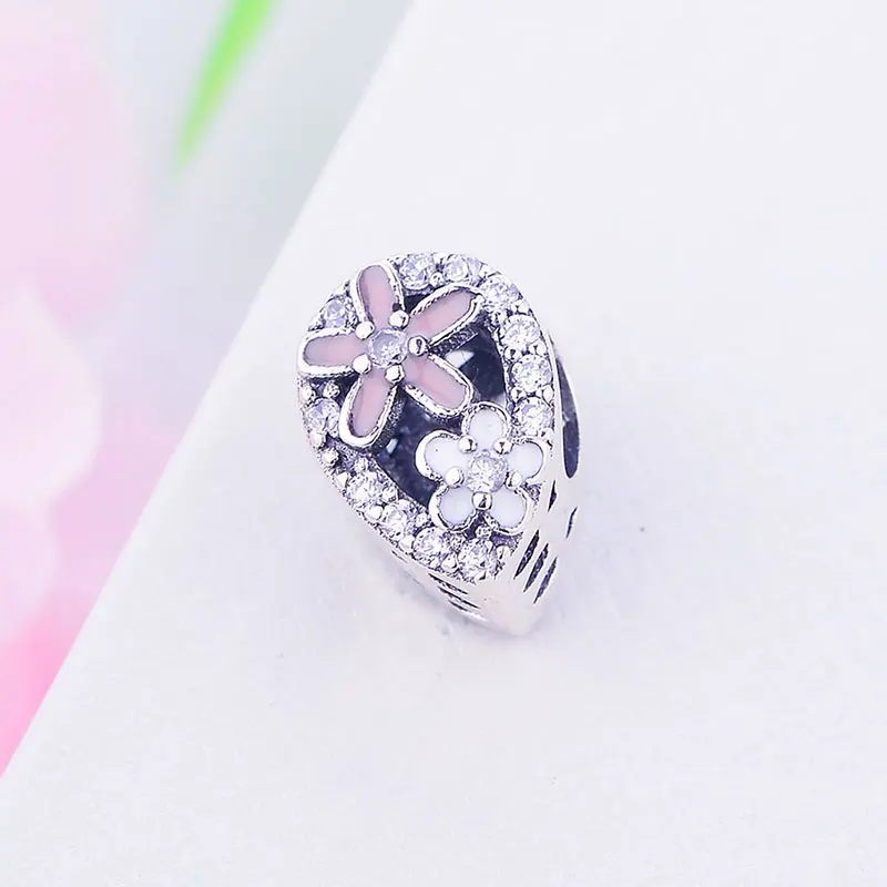 Женский браслет из серебра 925 пробы с цирконием|Бусины| |