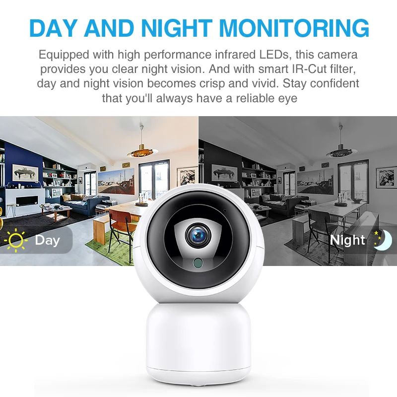 

HD 1080P Cloud Storage IP Camera Wireless Baby Monitor Auto Move Tracking camera PTZ Home Security CCTV Camera