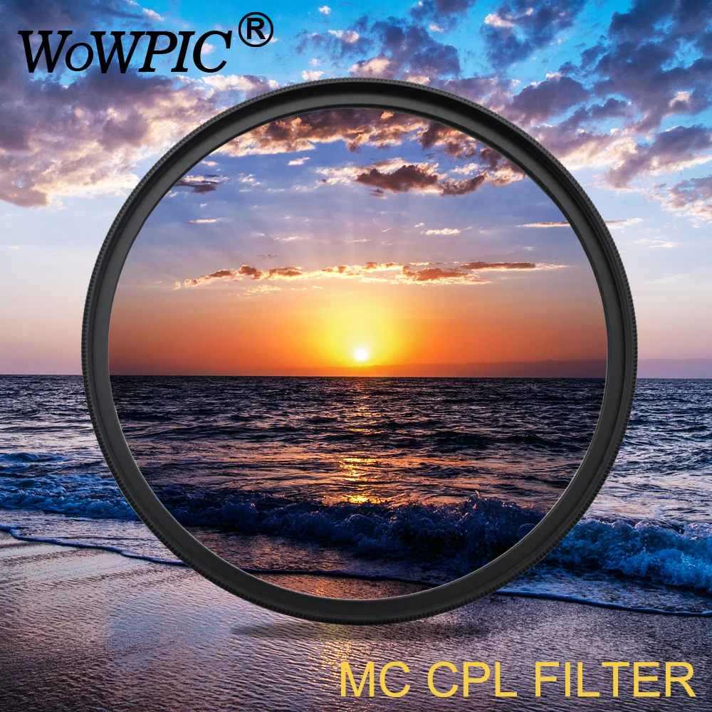 

72 мм MC CPL фильтр WOWPIC поляризационный фильтр многослойный протектор объектива 72 мм фильтр MC для камеры Canon Nikon Sony DSLR камера s