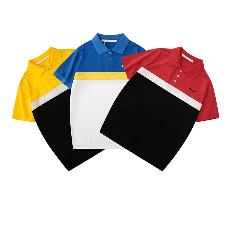 Летняя Повседневная футболка поло с буквенным принтом Топ для женщин и мужчин 100%