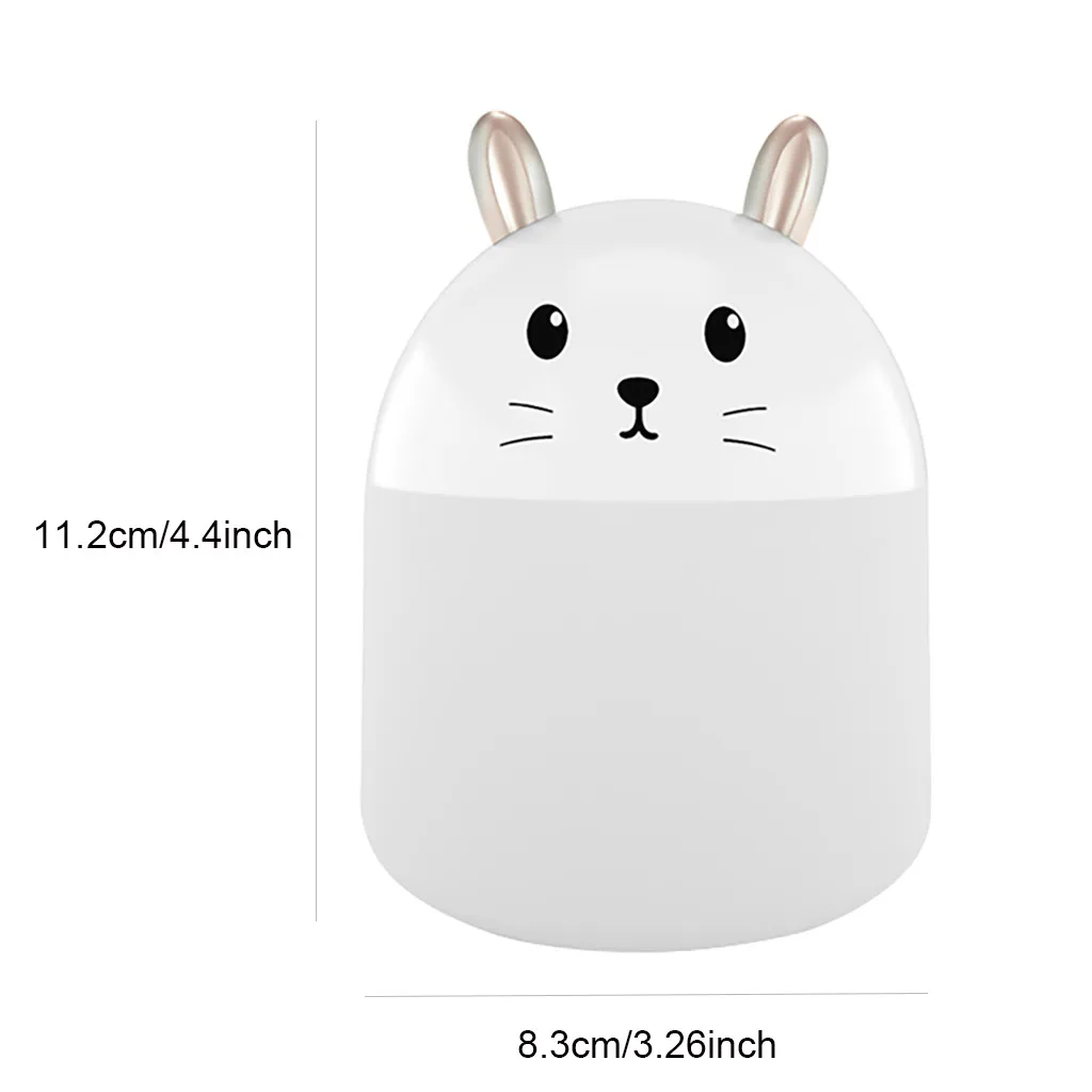 

250ml Aroma Diffuser Portable Mini Ultrasonic Air Humidifier Cool Mist Maker With Night Light Fogger Maker For Home Office