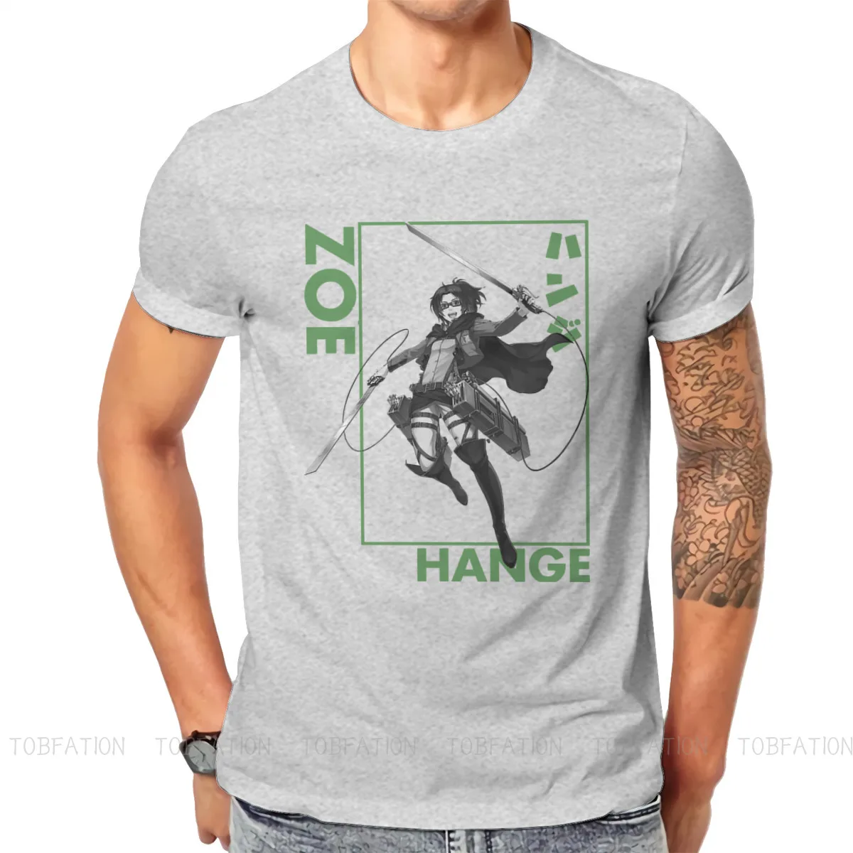 

Attack on Titan Levi Anime Hange Zoe Classic T Shirt Classic Grunge High Quality Tshirt Oversized O-Neck Men Clothes