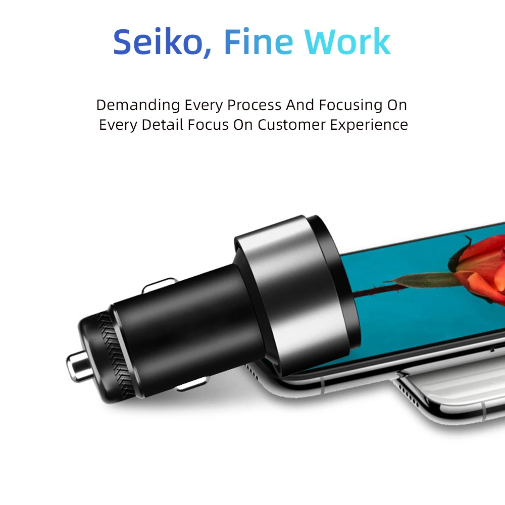 Автомобильное зарядное устройство с двумя USB-портами и светодиодной подсветкой |