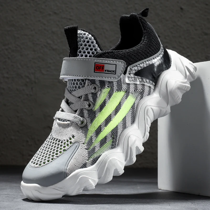 

2021 High Quality Wear-resistant Kids Shoes Breathable Mesh Sports Children Shoes Girls Sneakers for Boys Tenis Running Shoes