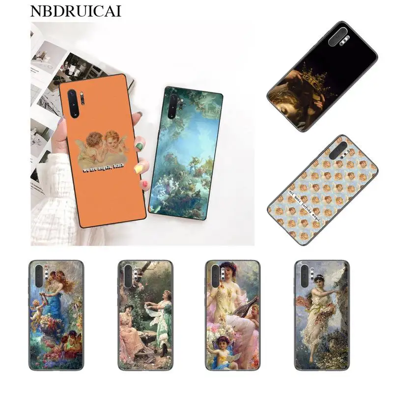 NBDRUICAI чехол для телефона с изображением ангела Купидона Samsung Note 3 4 5 7 8 9 10 pro M10 20 30 |