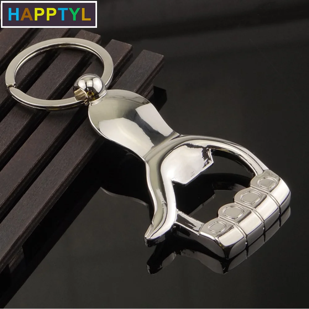 HAPPTYL 1 шт. металлический брелок для ключей открывалка бутылок с пальмовым пивом
