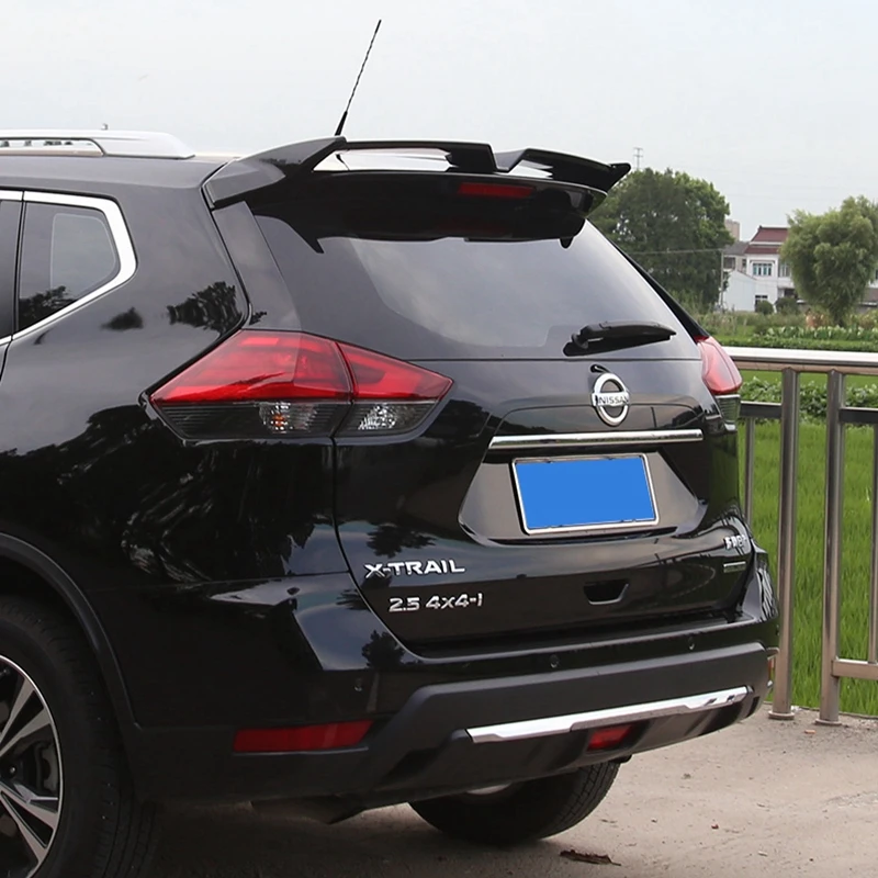Для Nissan Rogue X trail 2014 2019 ABS пластик задний спойлер на крышу багажника Boot|Спойлеры и