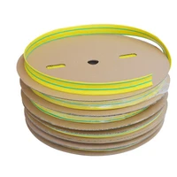 yellow green 21 6810121618mm double color heat shrinkable bushing insulation sleeve environmental protection earth wire