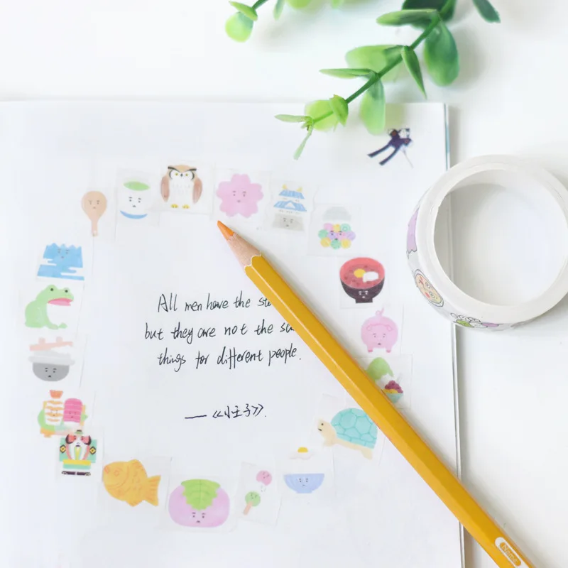 Cute dog Cat Hamster Animals Masking Washi Tape Decorative Adhesive Decora Diy Scrapbooking Sticker Label Stationery | Канцтовары для