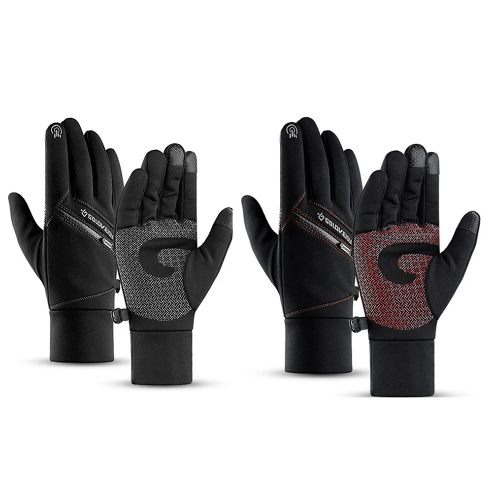 

Cycling Gloves Waterpoof Motorcycle Thermal Snow Hand Warmers Touch Screen Windproof Fleece Skiing Gloves M-XXL