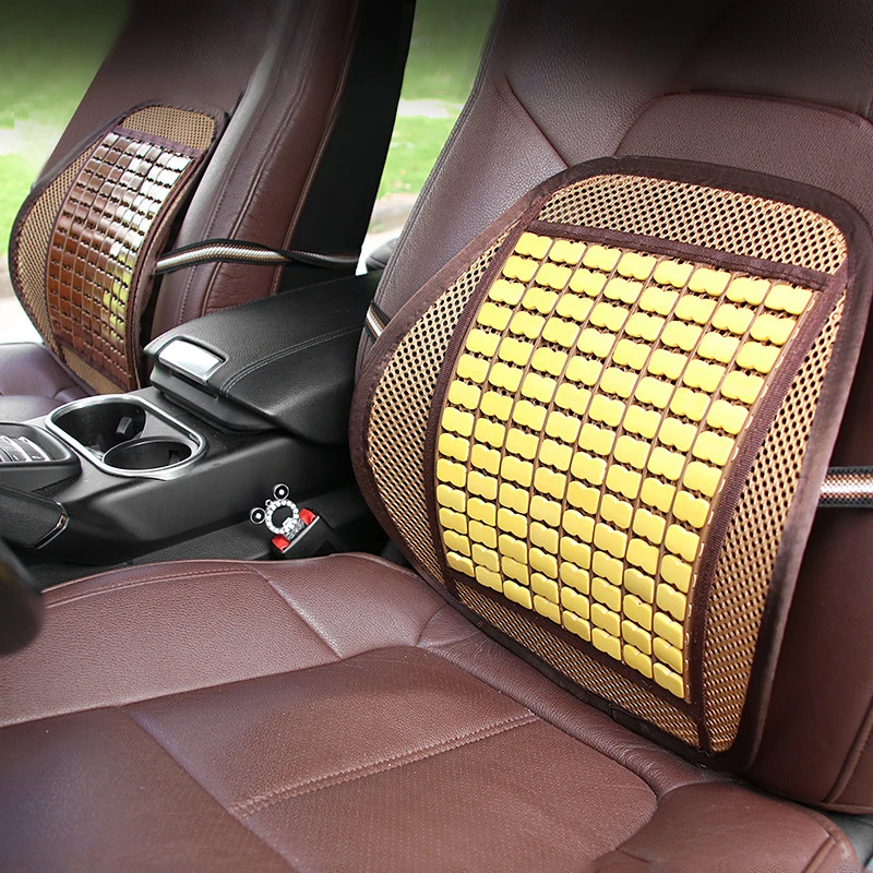 Поддержка спинки автомобильного сиденья летняя карбонизированная бамбуковая