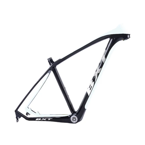 BXT half white Обновленная T800 карбоновая mtb рама 29er с вилкой в тон 29 полная рама карбоновая для горного велосипеда 17 19 дюймов 31,6 мм подседельный штырь - Цвет: BXT half white