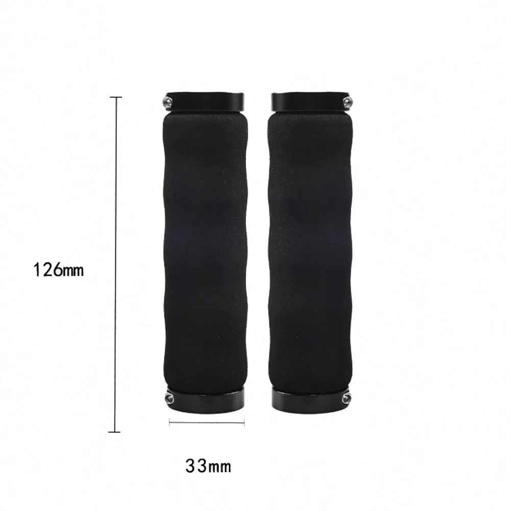 

1 Pair Of Bicycle Handle Sets With Sponge Grip ST-V5 Bicycle Non-slip Soft Sponge Grip Gloves, Bicycle Bilateral Locking Handle