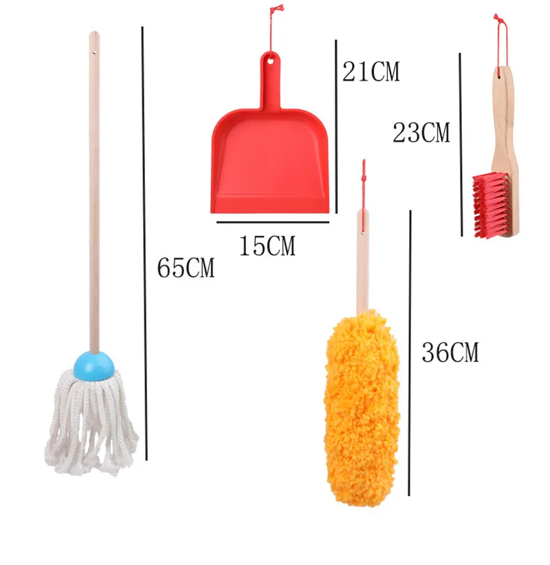 Детский игровой Дом Чистящие игрушки Чистка и уборка помещения подметальная Швабра набор инструментов для моделирования