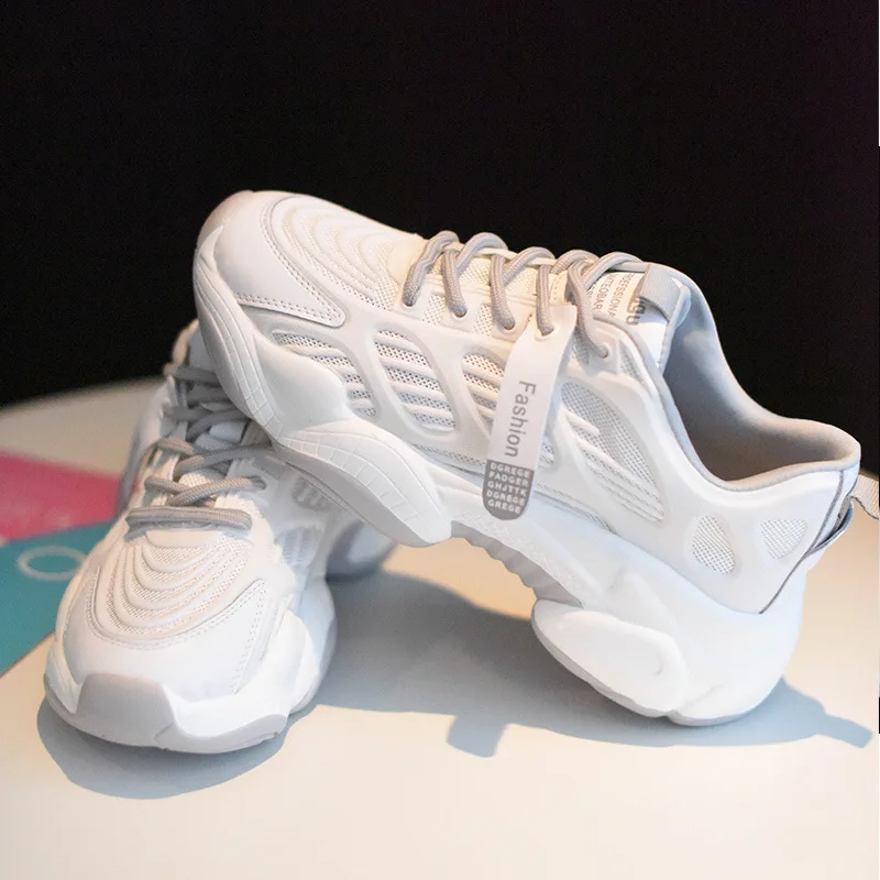 Модная женская спортивная обувь из вулканизированной кожи Повседневная дышащей