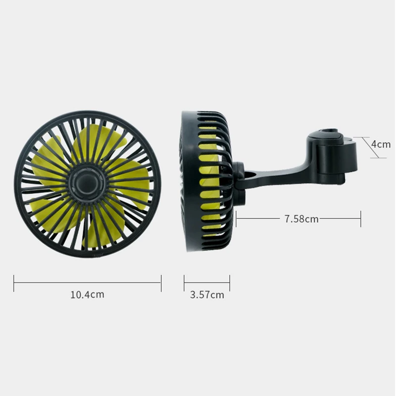 

Universal Car Hook Car Back Seat Headrest 3 Speed 5V USB Fan With Switch Air Cooling Fan for Car Truck SUV Boat