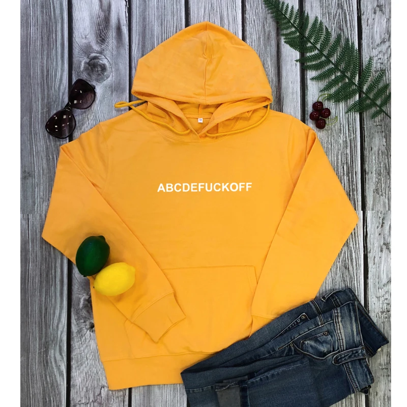 

ABCDEFUCKOFF Unisex Funny Letter Grunge Hoodies Aesthetic Clothing Tumblr Vintage Letter Graphic Tops fashion jumper sweatshirt