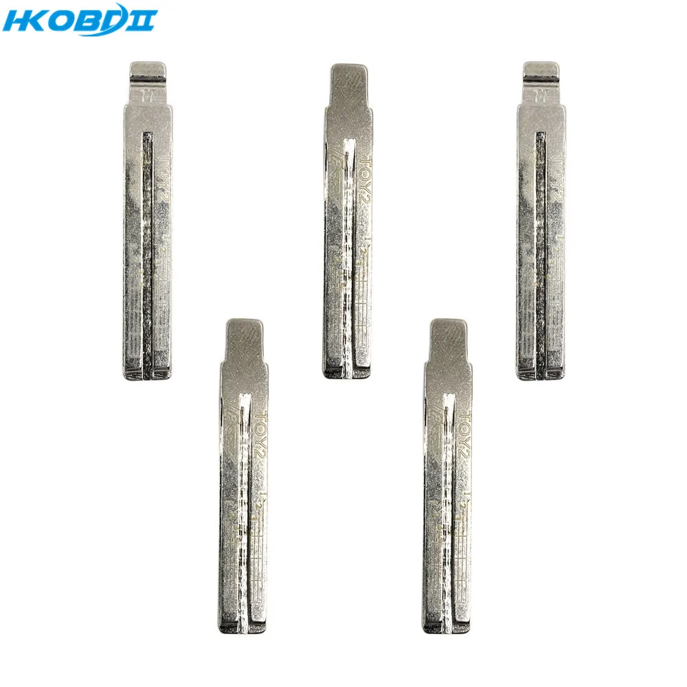 HKOBDII 10 шт. 77 # TOY2 гравированная линия пустые весы неразрезанный ключ KD для Toyota Lishi 2