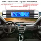 Автомобильный термометр 2 в 1, ЖК-дисплей с клипсой и цифровой подсветкой