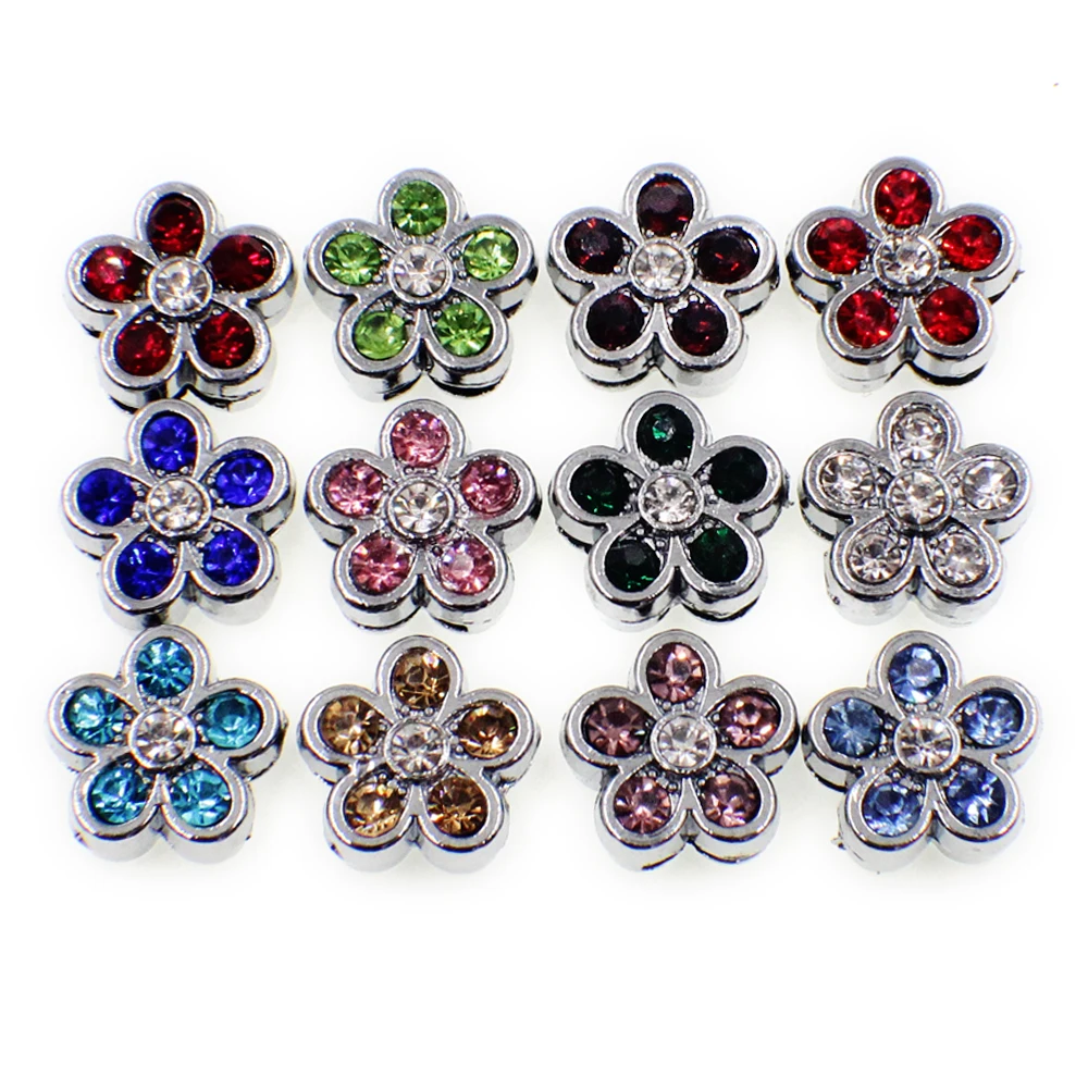 Дополнительные опции Сова лапа черепаха собака 100 шт. слайд шармы 8 мм Стразы Can