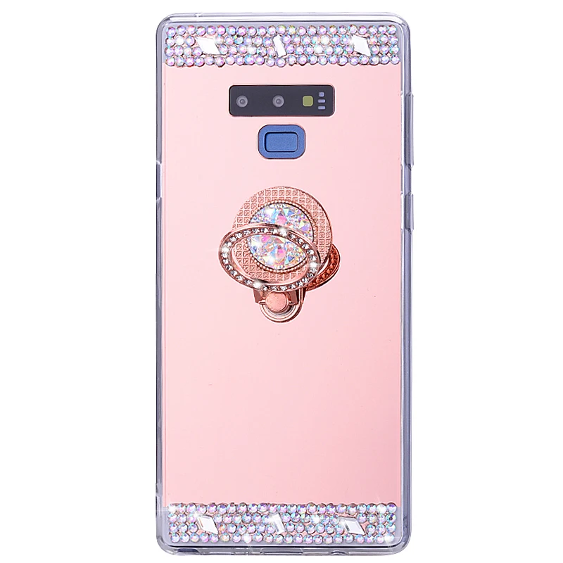 3D зеркальный защитный чехол для Samsung Galaxy S10 Plus S20 S10E с кольцом-держателем A51 A71 Note 10 9