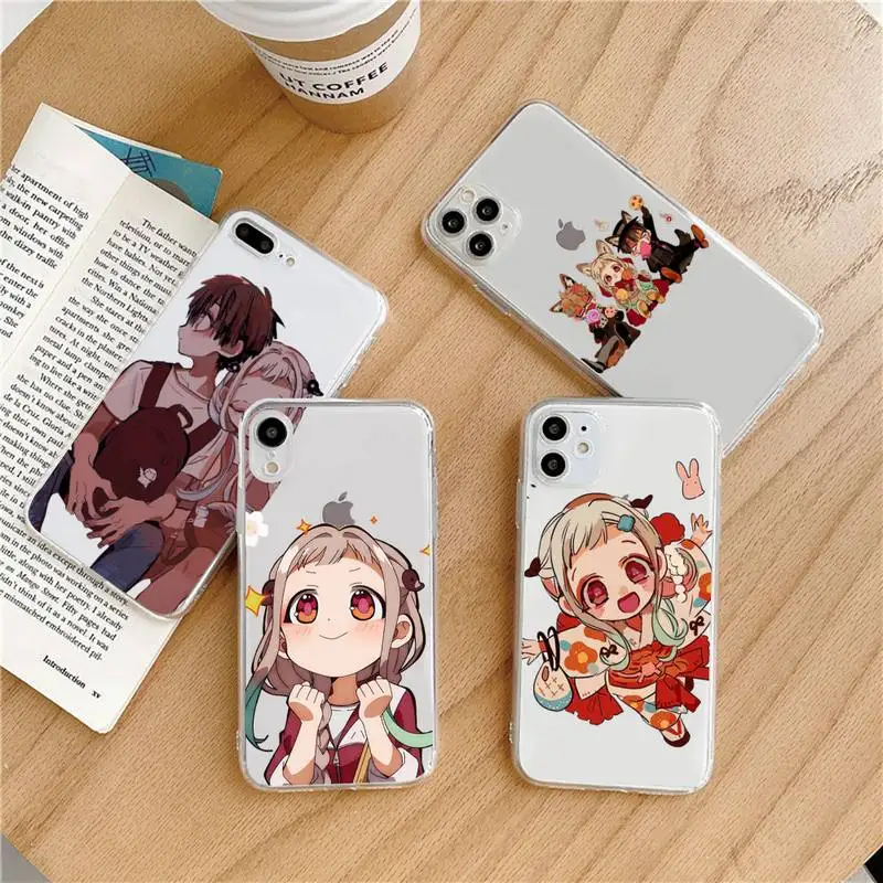 

Toilet bound Hanako kun Anime Phone Case Transparent soft For iphone 5 6 7 8 11 12 s c se plus mini x xs xr pro max shell