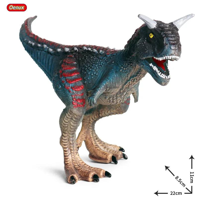 Without Box Oenux достаринный дикарь Юрского Периода Динозавры T-REX спинозавр карнотаурус теризинозавр животные модель фигурки Детские игрушки - Цвет: Without Box