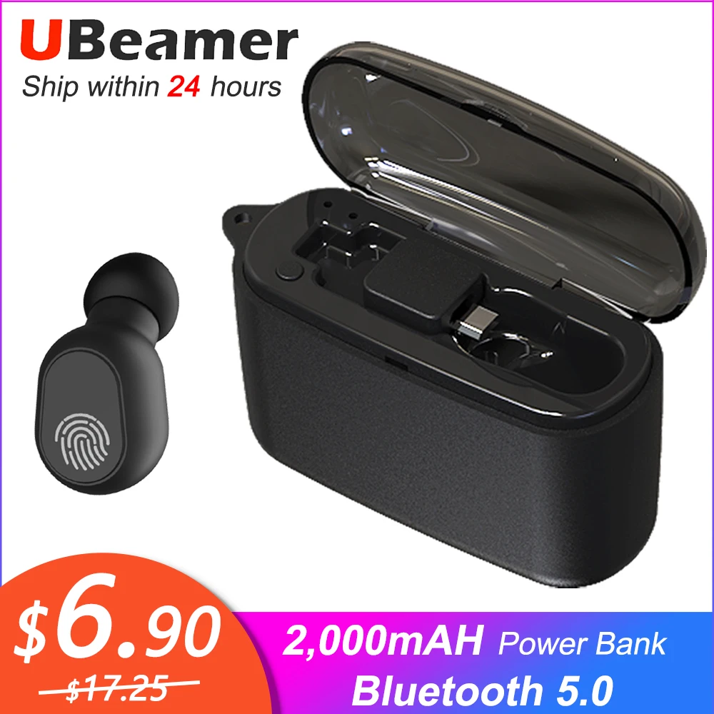 Ubeamer M8 Bluetooth 5,0 наушники новейшая беспроводная гарнитура для музыки/HD вызова HIFI в ухо