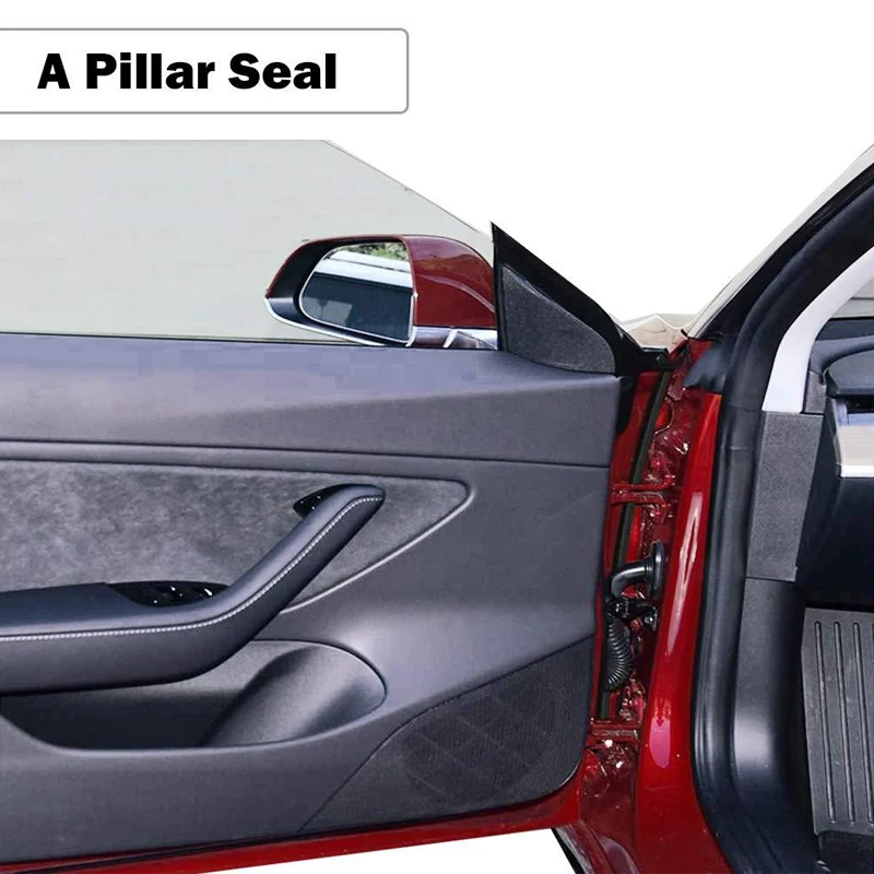 For Tesla model3 Car Door Seal Strips Auto Universal Seals Weatherstrip Rubber Sound Insulation Sealing Strip Automobiles | Автомобили и