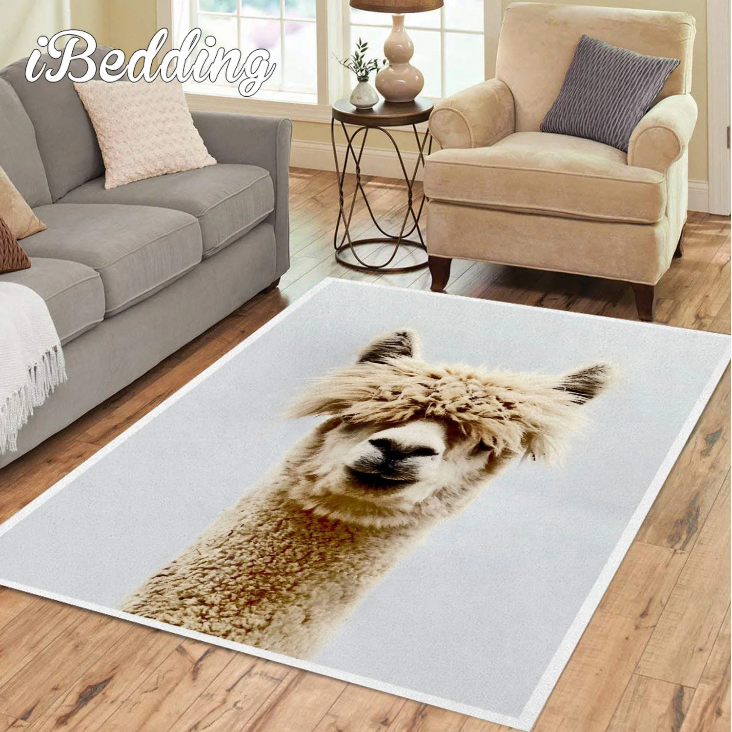 Коврики на ферме с альпакой заказ домашние декоративные коврики для гостиной